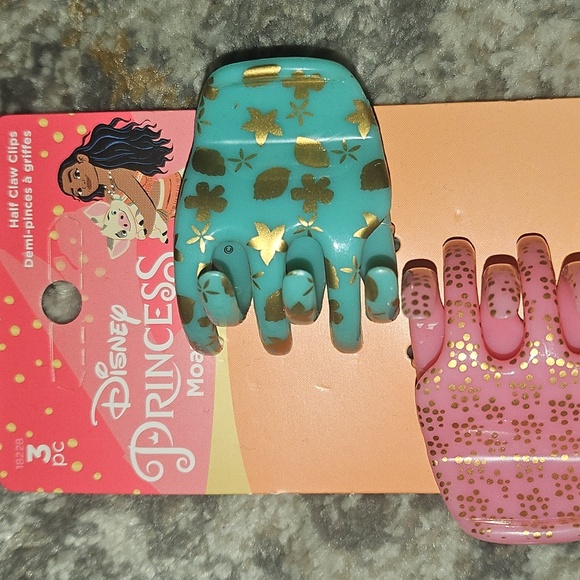 🟢 Disney Princess Moana Hair Claw Clips Set - Picture 2 of 5